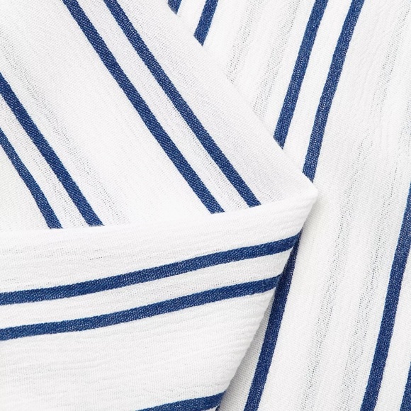 MICHAEL Michael Kors Double Striped Tie Blouse - Picture 7 of 7